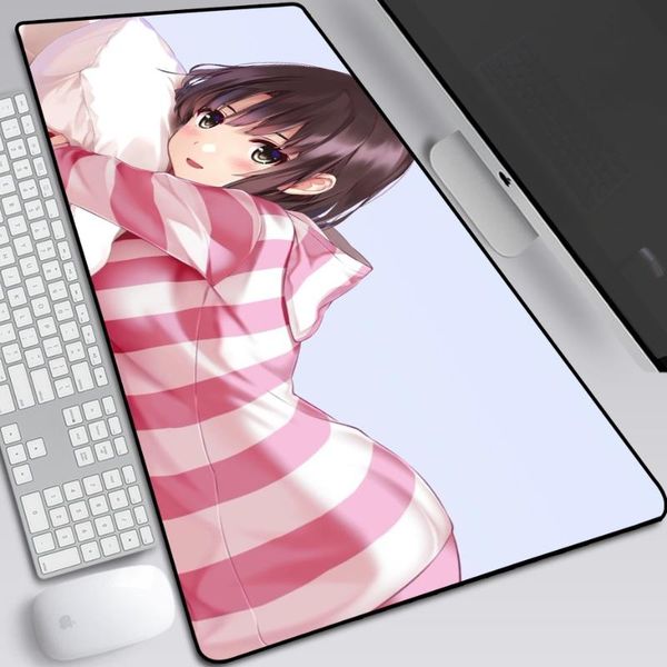 mouse pads & wrist rests saekano pad mat how to raise a boring girlfriend large computer gamer locking edge mousepad keyboard mice