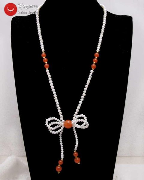 pendant necklaces qingmos natural pearl necklace for women with 5-6mm white round & red beads bowknot 24" jewelry nec6412, Silver
pendant necklaces qingmos natural pearl necklace for women with 5-6mm white round & red beads bowknot 24" jewelry nec6412, Silver
