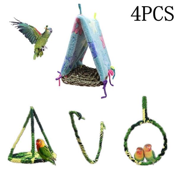 other bird supplies 4pcs/set combination parrot toy cage articles budgie toys funny swing hammock standing training
other bird supplies 4pcs/set combination parrot toy cage articles budgie toys funny swing hammock standing training