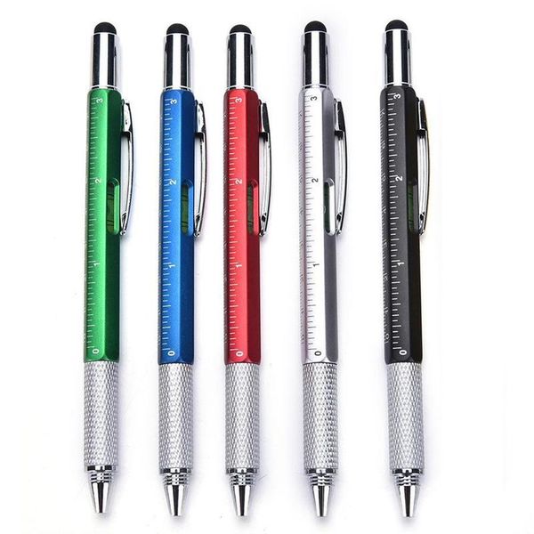 2pcs 6 in 1 ballpoint pen screwdriver ruler spirit level with a and scale multifunction touch screen stylus handheld tool pens, Blue;orange
2pcs 6 in 1 ballpoint pen screwdriver ruler spirit level with a and scale multifunction touch screen stylus handheld tool pens, Blue;orange