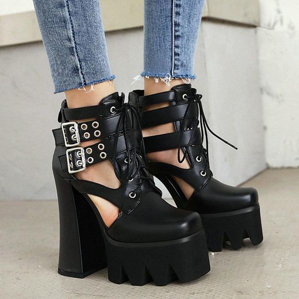 sandals brand design summer women square high heels comfy waterproof platform fashion zipper belt buckle lace-up ladies shoes, Black
sandals brand design summer women square high heels comfy waterproof platform fashion zipper belt buckle lace-up ladies shoes, Black