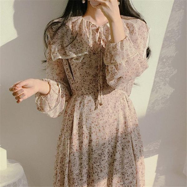 casual dresses gentle girls sweet florals chic 2021 chiffon ruffles all match ol women slim print flowers lace-up long, Black;gray
casual dresses gentle girls sweet florals chic 2021 chiffon ruffles all match ol women slim print flowers lace-up long, Black;gray
