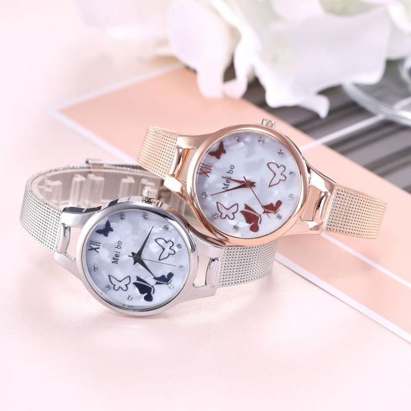 wristwatches ladies fashion watch simple female dress butterfly luxury women watches classical design quartz wristwatch clock, Slivery;brown
wristwatches ladies fashion watch simple female dress butterfly luxury women watches classical design quartz wristwatch clock, Slivery;brown