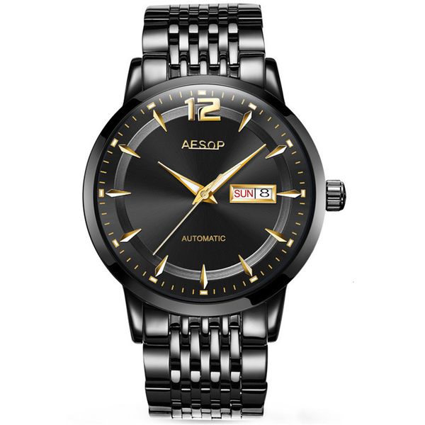 aesop brand luxury men watches automatic black stainless steel waterproof business sports mechanical, Slivery;brown
aesop brand luxury men watches automatic black stainless steel waterproof business sports mechanical, Slivery;brown
