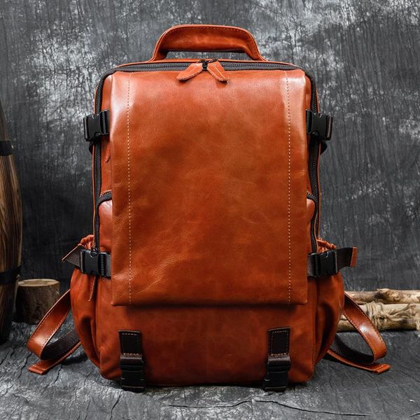 backpack maheu fashion genuine leather real cowskin travel backpacks men women daypack black brown bagpack bag for school
backpack maheu fashion genuine leather real cowskin travel backpacks men women daypack black brown bagpack bag for school