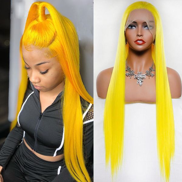 costume accessories heat yellow 26 inch long silky straight synthetic lace front wig for black women with babyhair preplucked cosplay gluele, Silver
costume accessories heat yellow 26 inch long silky straight synthetic lace front wig for black women with babyhair preplucked cosplay gluele, Silver