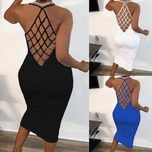 casual dresses fishnet backless dress pure color halter party mid-calf sleeveless summer sundresses women harajuku streetwear 2021, Black;gray
casual dresses fishnet backless dress pure color halter party mid-calf sleeveless summer sundresses women harajuku streetwear 2021, Black;gray