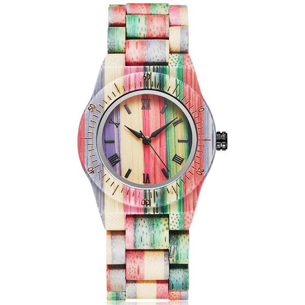 real bamboo wood watch men women couple watches colorful rainbow color printing natural wooden wristwatch creative stylish clock wristwatche, Slivery;brown
real bamboo wood watch men women couple watches colorful rainbow color printing natural wooden wristwatch creative stylish clock wristwatche, Slivery;brown