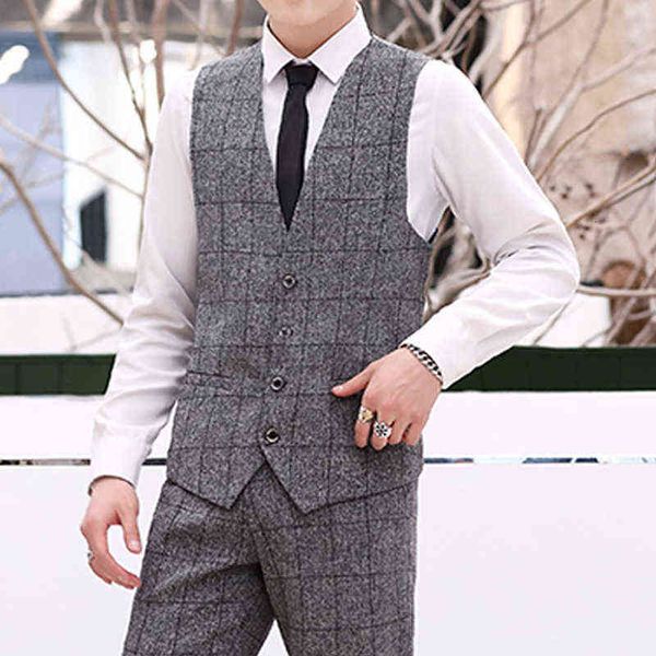 luxury suits blaze men's single breasted plaid button decoration busins slim fit collarls four seasons casual gray men's suit vt, Black
luxury suits blaze men's single breasted plaid button decoration busins slim fit collarls four seasons casual gray men's suit vt, Black