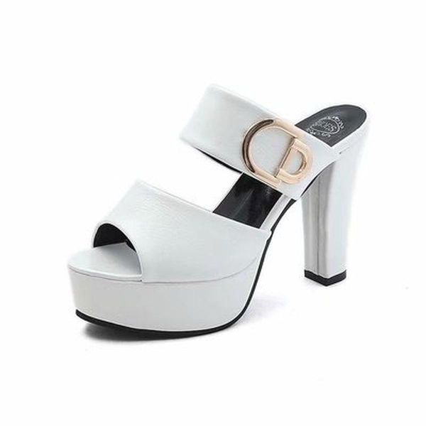 sandals metal decoration high-heeled slippers women's outer wear summer waterproof word peep toe nightclub women shoes, Black
sandals metal decoration high-heeled slippers women's outer wear summer waterproof word peep toe nightclub women shoes, Black