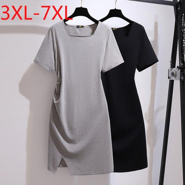 plus size dresses 2021 ladies summer t-shirt dress for women solid large short sleeve cotton split midi 3xl 4xl 5xl 6xl 7xl, Black
plus size dresses 2021 ladies summer t-shirt dress for women solid large short sleeve cotton split midi 3xl 4xl 5xl 6xl 7xl, Black