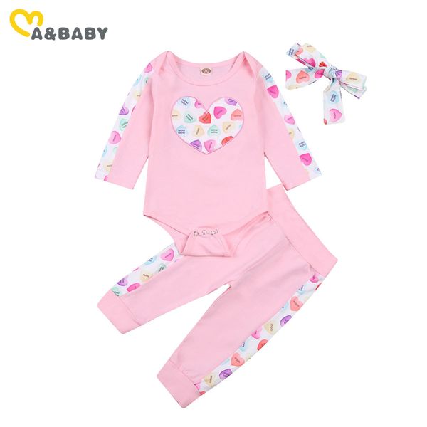 3-24m valentine's day born infant baby girls clothes set heart print long sleeve romper pants spring outfits costumes 210515, White
3-24m valentine's day born infant baby girls clothes set heart print long sleeve romper pants spring outfits costumes 210515, White