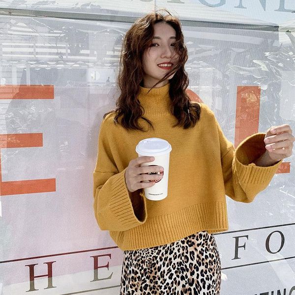 women's sweaters suéteres gruesos para mujer suéter vintage holgado combina con todo moda ulzzang tejido sólido novedad invierno y fash, White;black
women's sweaters suéteres gruesos para mujer suéter vintage holgado combina con todo moda ulzzang tejido sólido novedad invierno y fash, White;black