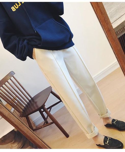 women's pants & capris winter thicken warm pencil women wool female autumn high waist slim trousers ka1153, Black;white
women's pants & capris winter thicken warm pencil women wool female autumn high waist slim trousers ka1153, Black;white