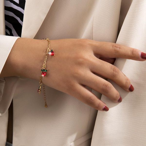 jewelry simple design ins wind small cherry bracelet retro niche fruit grape wild link, chain, Black
jewelry simple design ins wind small cherry bracelet retro niche fruit grape wild link, chain, Black