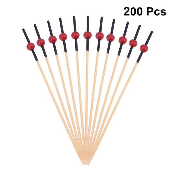 forks 200 pcs 12 cm cocktail picks creative handmade round beads appetizer fruit toothpicks party supplies (black stick yellow b
forks 200 pcs 12 cm cocktail picks creative handmade round beads appetizer fruit toothpicks party supplies (black stick yellow b