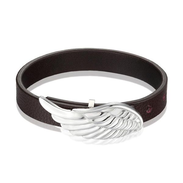 charm bracelets fashion men leather bracelet open cuff rope bangles wing vintage stainless steel punk jewelry gift bilezikler, Golden;silver
charm bracelets fashion men leather bracelet open cuff rope bangles wing vintage stainless steel punk jewelry gift bilezikler, Golden;silver