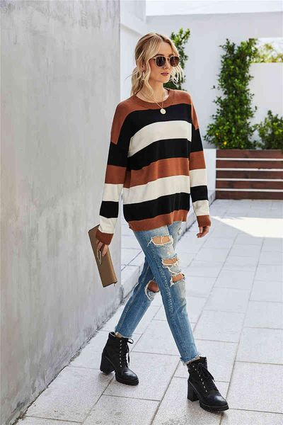 women's sweaters 2021 bohemian sweater pullover vintage striped jumper women fashion winter clothes long sleeve dwly, White;black
women's sweaters 2021 bohemian sweater pullover vintage striped jumper women fashion winter clothes long sleeve dwly, White;black