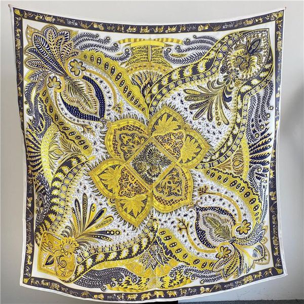 scarves style cashew flower 100% silk twill 140cm large square scarf female mulberry shawl women luxury, Blue;gray
scarves style cashew flower 100% silk twill 140cm large square scarf female mulberry shawl women luxury, Blue;gray