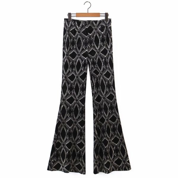 spring women geometric printing velvet flare pants casual lady loose trousers p1980 210430, Black;white
spring women geometric printing velvet flare pants casual lady loose trousers p1980 210430, Black;white