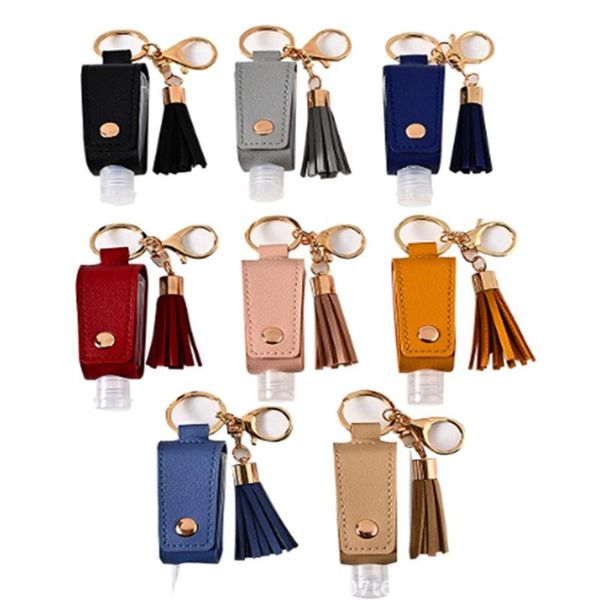 30ml leather case keychain hand sanitizer mini disinfectant hands portable hydroalcoholic gel empty bottle for travel gift wrap
30ml leather case keychain hand sanitizer mini disinfectant hands portable hydroalcoholic gel empty bottle for travel gift wrap
