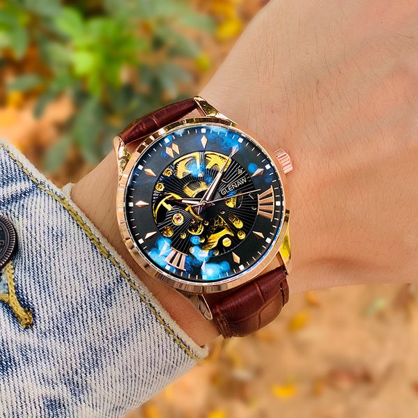 glenaw hollow skeleton automatische horloge merk luxe mechanische s mannelijke sport lichtgevende waterdichte handwatch, Slivery;brown
glenaw hollow skeleton automatische horloge merk luxe mechanische s mannelijke sport lichtgevende waterdichte handwatch, Slivery;brown
