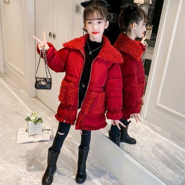 down coat winter jacket for girls children's clothing festive thickened warm imitation lamb fur lapel 5-12 years kids girl parkas, Blue;gray
down coat winter jacket for girls children's clothing festive thickened warm imitation lamb fur lapel 5-12 years kids girl parkas, Blue;gray