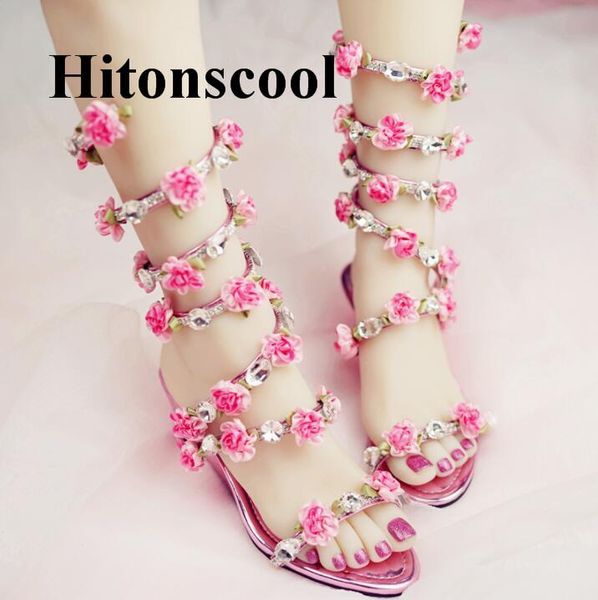 knee high slip onflats sandal boots gladiator summer rhinestone woman shoes bohemia style crystal flower beach sandals, Black
knee high slip onflats sandal boots gladiator summer rhinestone woman shoes bohemia style crystal flower beach sandals, Black