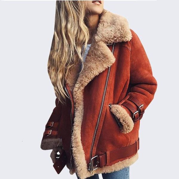 Women's Trench Coats Wipalo S-5XL Plus Size Women Autumn Winter Lambs Wool Liner Coat Solid Teddy Jacket Fur Tops Locomotive Warm Zipper T40Z, Tan;black
Women's Trench Coats Wipalo S-5XL Plus Size Women Autumn Winter Lambs Wool Liner Coat Solid Teddy Jacket Fur Tops Locomotive Warm Zipper T40Z, Tan;black