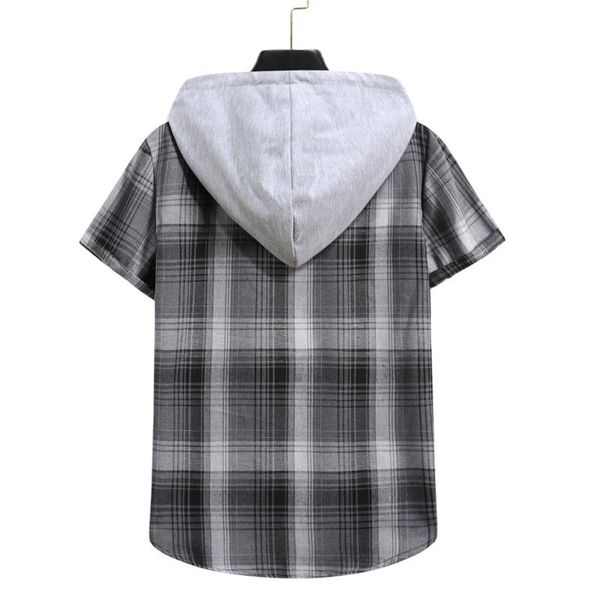 men's t-shirts t-shirt lapel hooded plaid short-sleeved shirt designer tshirts for men brand fash summer loose and comfortable #g30, White;black
men's t-shirts t-shirt lapel hooded plaid short-sleeved shirt designer tshirts for men brand fash summer loose and comfortable #g30, White;black