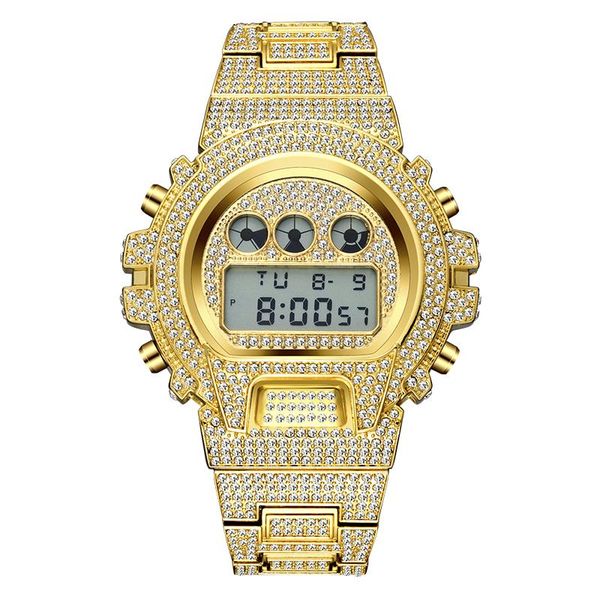 iced out diamond watch men luxury led digital mens watches waterproof sports wristwatch man fashion 18k gold steel male clock wristwatches, Slivery;brown
iced out diamond watch men luxury led digital mens watches waterproof sports wristwatch man fashion 18k gold steel male clock wristwatches, Slivery;brown