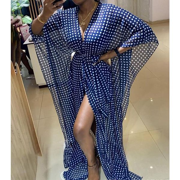 casual dresses wepbel gown dress v-neck long one-piece sleeve belt blue dot printing batwing split nightwear women, Black;gray
casual dresses wepbel gown dress v-neck long one-piece sleeve belt blue dot printing batwing split nightwear women, Black;gray