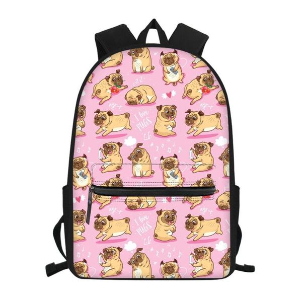 pink puppy pug dog print girls school bags cute primary elementary children bookbag middle student kids
pink puppy pug dog print girls school bags cute primary elementary children bookbag middle student kids