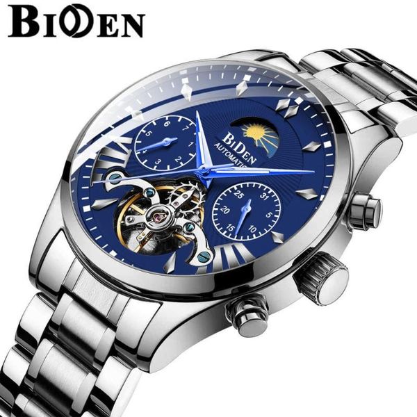 automatic mechanical watch for men tourbillon mens watches luxury phase business full steel wristwatch relojes hombre wristwatches, Slivery;brown
automatic mechanical watch for men tourbillon mens watches luxury phase business full steel wristwatch relojes hombre wristwatches, Slivery;brown
