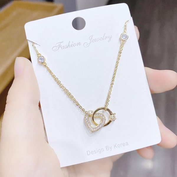 chains korean original 14k gold shiny crystal heart pendant necklace woman fashion peach choker clavicle jewelry accessories, Silver
chains korean original 14k gold shiny crystal heart pendant necklace woman fashion peach choker clavicle jewelry accessories, Silver