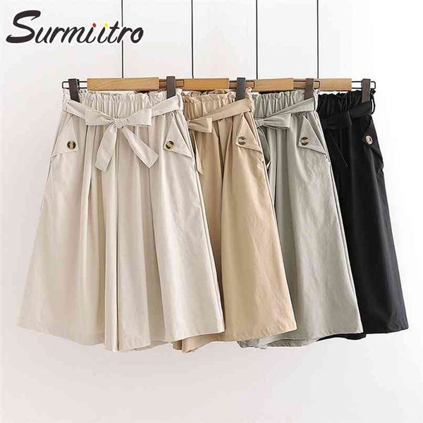 surmiitro fashion summer korean style wide leg capris women short pants high waist shorts skirts female with belt 210623, White;black
surmiitro fashion summer korean style wide leg capris women short pants high waist shorts skirts female with belt 210623, White;black