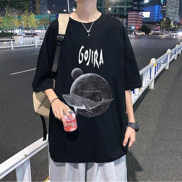 men's t-shirts gojira flying whale print t-shirt men women fashion harajuku street tees shrink-proof cotton tshirt korean trend t shir, White;black
men's t-shirts gojira flying whale print t-shirt men women fashion harajuku street tees shrink-proof cotton tshirt korean trend t shir, White;black