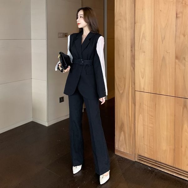 comfortable arrival work style breeches thin blazer suits long temperamental pants elegant pant suit lady, White
comfortable arrival work style breeches thin blazer suits long temperamental pants elegant pant suit lady, White