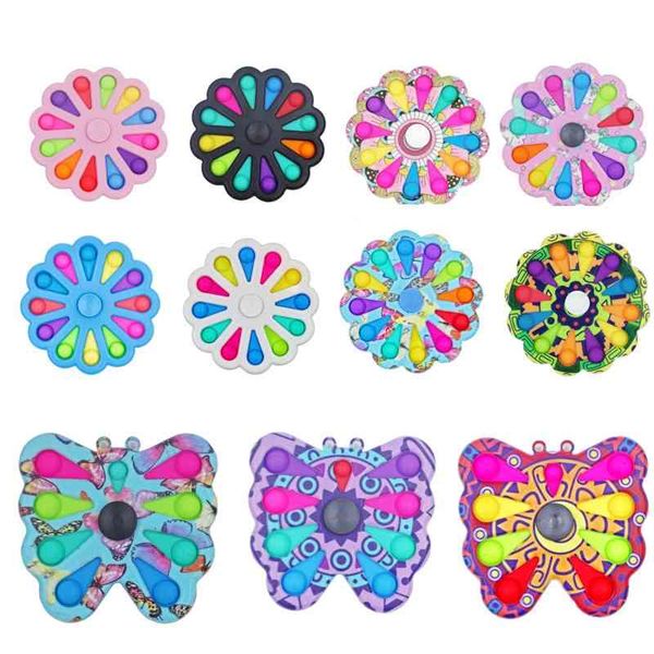 rotating bubble music silicone children's pressing plate decompression rat killing pioneer 12 butterfly fingertip top 
rotating bubble music silicone children's pressing plate decompression rat killing pioneer 12 butterfly fingertip top