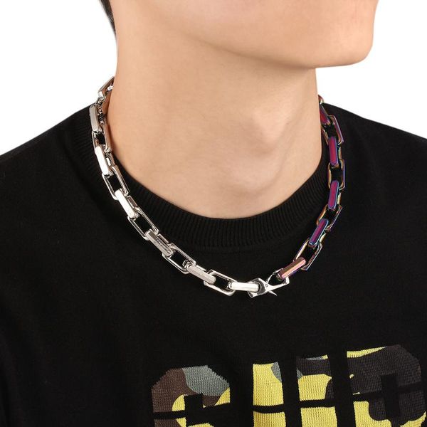 chains hip-hop cuban chain square bracelet stitching fashion men's necklace colorful shiny cz rapper creative male jewelry, Silver
chains hip-hop cuban chain square bracelet stitching fashion men's necklace colorful shiny cz rapper creative male jewelry, Silver