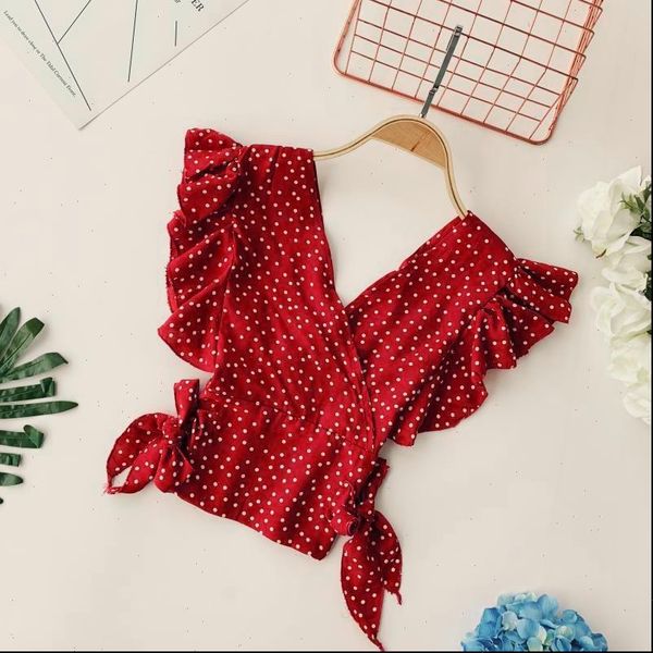 summer sweet slim decoration dot women shirt chiffon v neck casual short sleeve female blouses, White
summer sweet slim decoration dot women shirt chiffon v neck casual short sleeve female blouses, White
