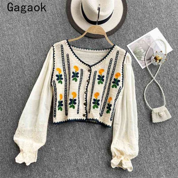 blouse women spring autumn v-neck puff sleeve embroidery prairie chic shirt slim fashion wild blouses 210531, White
blouse women spring autumn v-neck puff sleeve embroidery prairie chic shirt slim fashion wild blouses 210531, White
