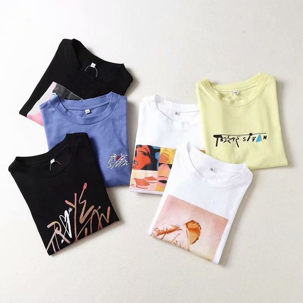 women's t-shirt o-neck print casual women's t-shirt summer streetwear fashion elegant tees lady vintage chic female qlfn, White
women's t-shirt o-neck print casual women's t-shirt summer streetwear fashion elegant tees lady vintage chic female qlfn, White