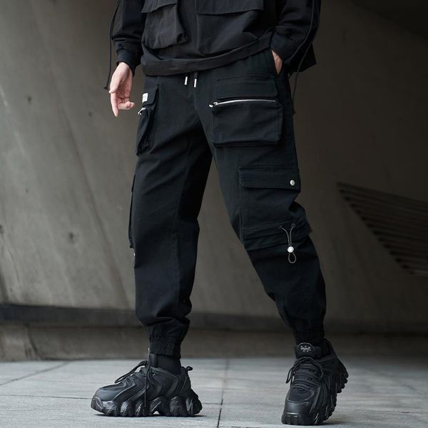 men's pants glacialwhale mens cargo men 2021 techwear multi-pockets joggers hip hop japanese streetwear trousers jogging for, Black
men's pants glacialwhale mens cargo men 2021 techwear multi-pockets joggers hip hop japanese streetwear trousers jogging for, Black