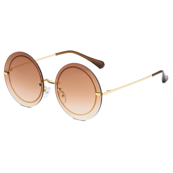 retro high-end women's sunglasses fashion round gold frame sunglasses brand designer men and women high-definition sunglasses, White;black
retro high-end women's sunglasses fashion round gold frame sunglasses brand designer men and women high-definition sunglasses, White;black