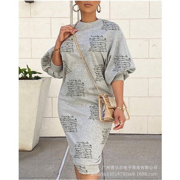 casual dresses wepbel women's elegant letter print sweatshirt dress ladies fashion long puff sleeve o neck high waist bodycon, Black;gray
casual dresses wepbel women's elegant letter print sweatshirt dress ladies fashion long puff sleeve o neck high waist bodycon, Black;gray