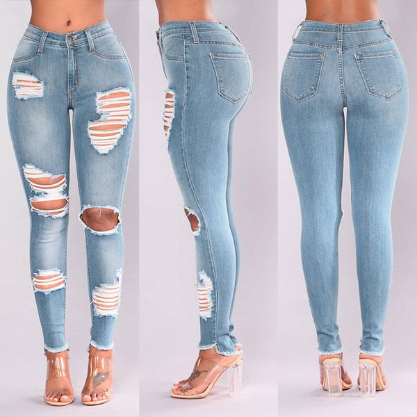 jeans women ripped skinny jeans hole pencil pants stretch slim party casual trousers street clothing denim #t3g, Black
jeans women ripped skinny jeans hole pencil pants stretch slim party casual trousers street clothing denim #t3g, Black