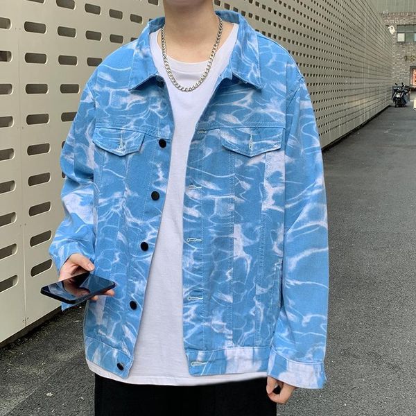men's jackets 2022 tie-dye loose denim jacket youth camouflage printing lapel, Black;brown
men's jackets 2022 tie-dye loose denim jacket youth camouflage printing lapel, Black;brown