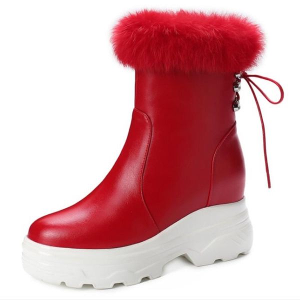 boots fanyuan platform round toe mid calf autumn winter warm fur women shoes wedge heel lace up snow size 34-40, Black
boots fanyuan platform round toe mid calf autumn winter warm fur women shoes wedge heel lace up snow size 34-40, Black