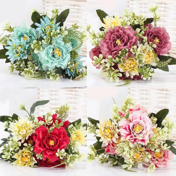 decorative flowers & wreaths 1 bouquet camellia artificial peony rose silk fake flores wedding flower diy home garden party decoration
decorative flowers & wreaths 1 bouquet camellia artificial peony rose silk fake flores wedding flower diy home garden party decoration